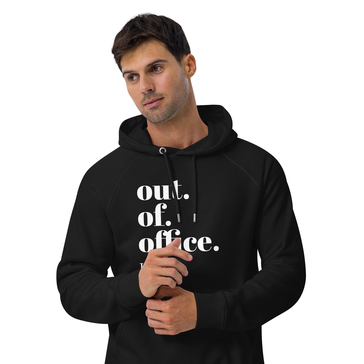 Out Of Office - Unisex eco raglan hoodie