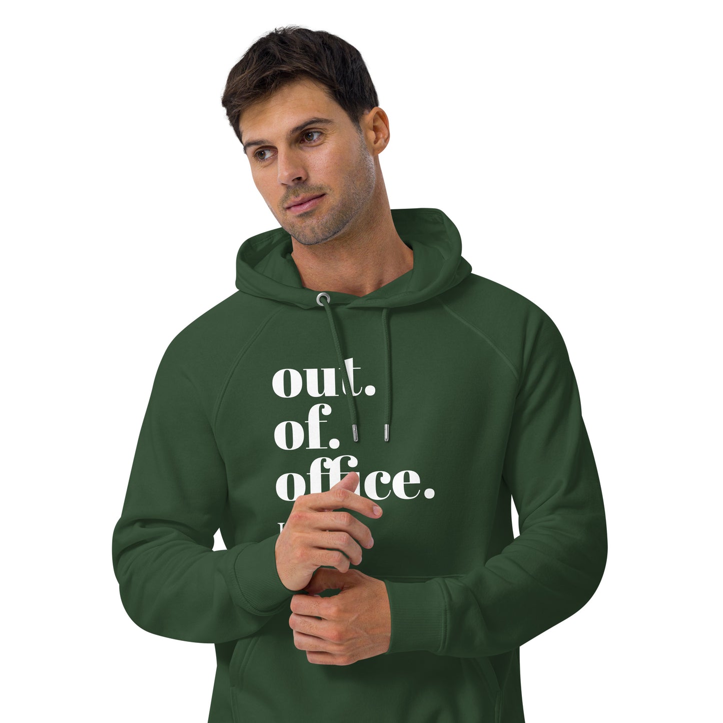 Out Of Office - Unisex eco raglan hoodie