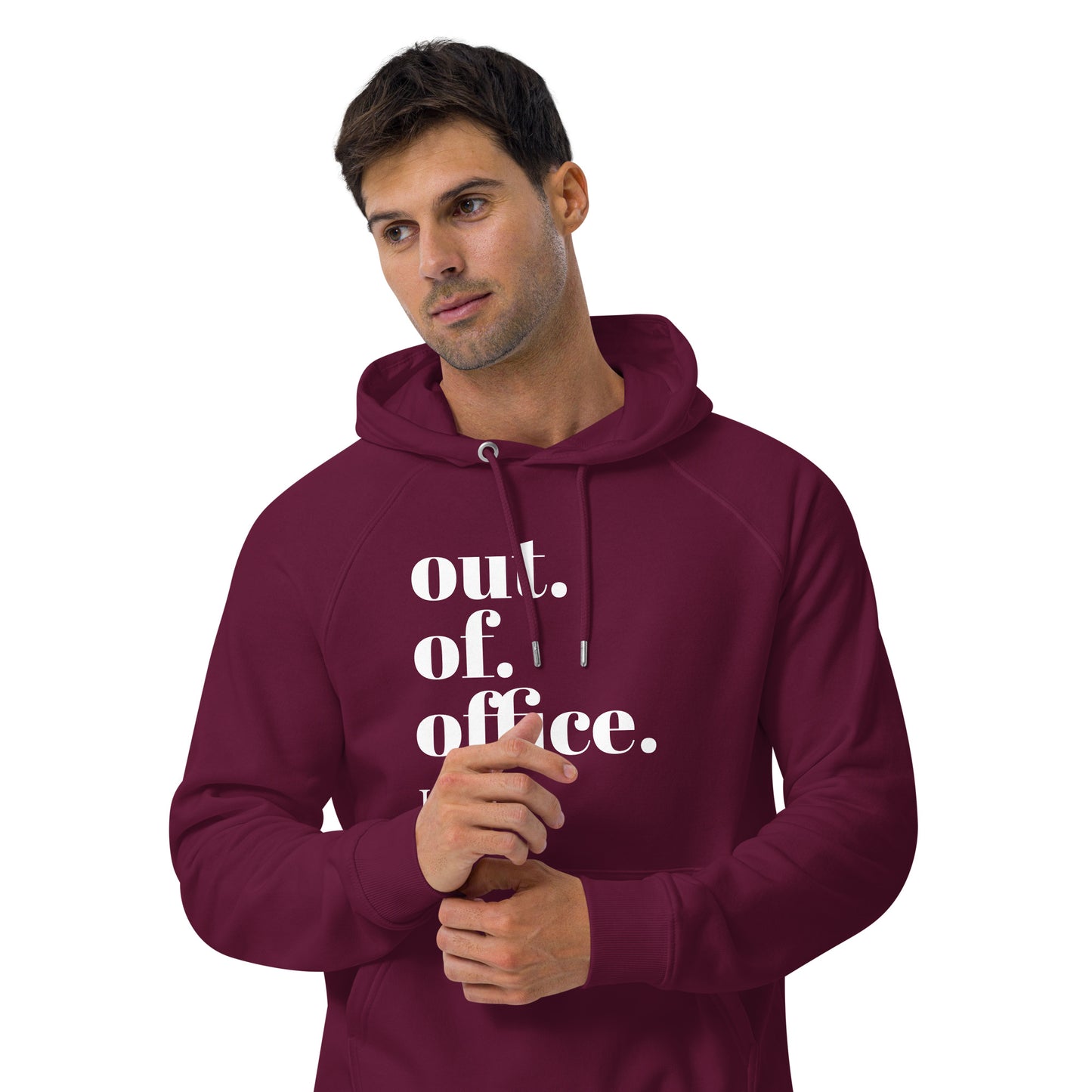 Out Of Office - Unisex eco raglan hoodie